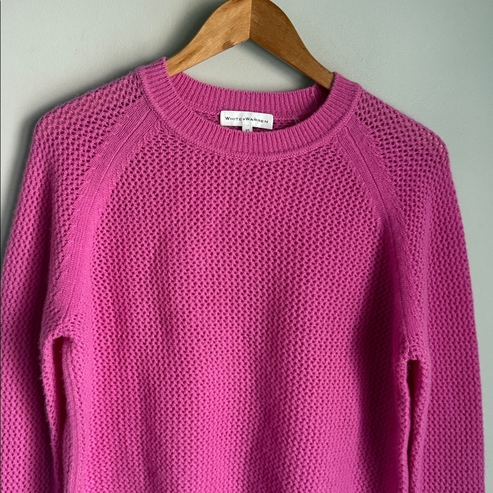 White + Warren Cashmere knit sweater XS - Picture 3 of 10